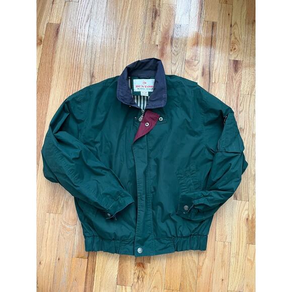 Dunlop Mens Vintage Green Jacket Size M Windbreaker - Picture 1 of 3